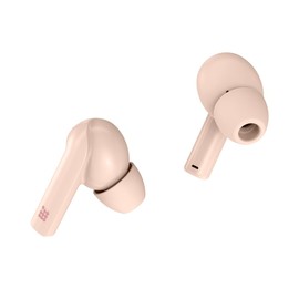 Cubitt True Wireless Earbuds Generation 2, 5.3 Bluetooth, IPX5 Water reistance, Premium Sound, Touch Control, Built in Microphone, Voice Assistance, Game Mode for Men and Women (Pink)