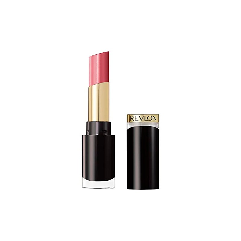 Lápiz Labial Revlon Super Lustrous Glass Shine tono Beaming strawberry