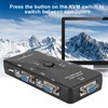 4-Port USB 2.0 KVM VGA/SVGA Monitor Hub Computer Switch Box