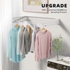 ZMBESUP Laundry Drying Rack Collapsible, Wall Mounted, Clothes Drying Rack,