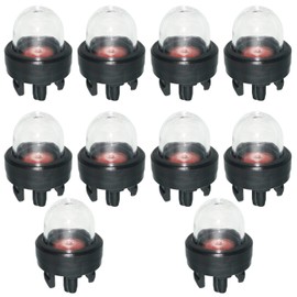 Snap in Primer Bulb, CTRICALVER Carburetor Oil Bubble, Petrol Primer Bulb, Carburetor Primer Pump Replacement for Blower Fuel Premium Primer Bulb Spare Part 10 Pack
