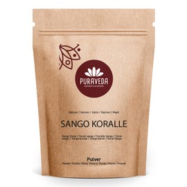 Puraveda Puraveda Sango Sea Coral Powder 250g high dose - Okinawa, Japan - Sangopowder - Naturally high Calcium Share - Without additives - Packed in The Manufactory in Germany