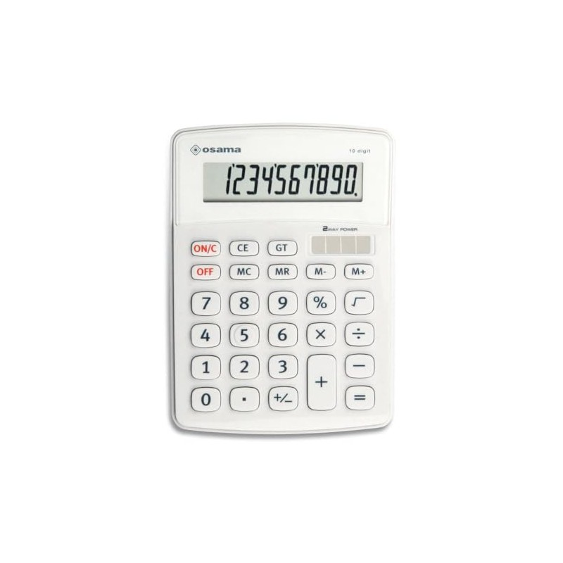 Osama BIG DISPLAY, 10-stelliger Taschenrechner mit LCD-Display mit Soft-Touch-Tastatur angenehm