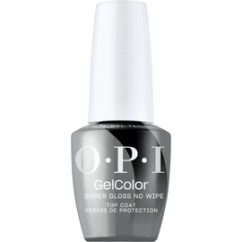OPI GelColor Super Gloss No Wipe Top Coat | Gel Nail Polish No Wipe Top Coat | For Nail Art, Chrome, High Gloss Shine