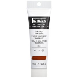 Liquitex Heavy Body Pintura Acrílica, Marrón (Transparent Burnt Sienna 129), 59 ml/2 oz, 1 Unidad