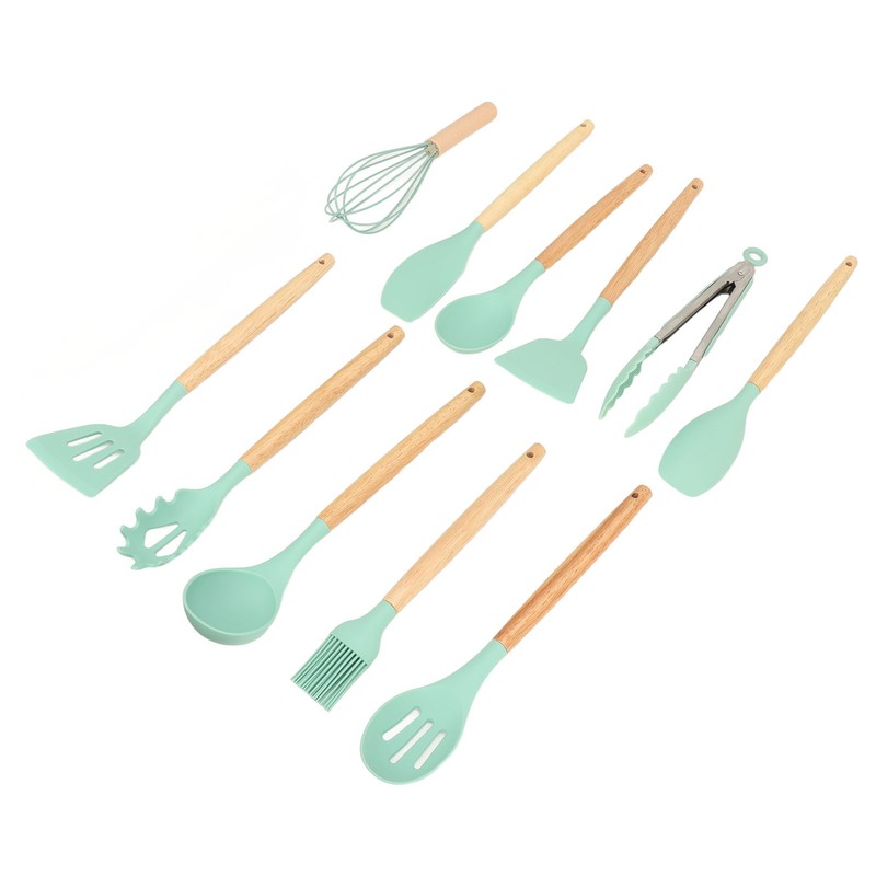 12PCS Kitchen Utensil Set Silicon Cooking Utensils Set with Holder
