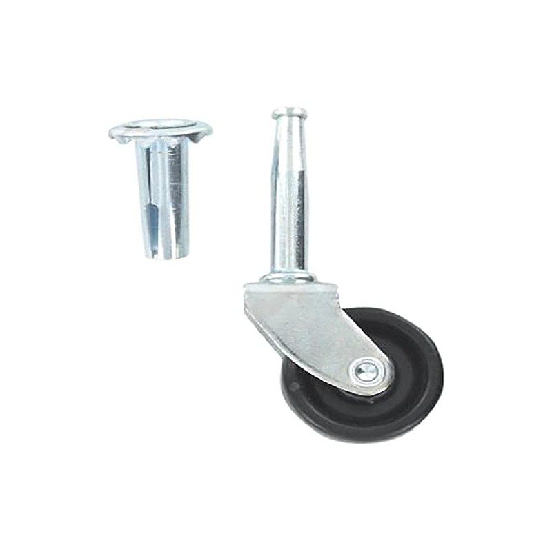 Merriway® BH01005 Single Wheel Castors, Socket Fix, 40 mm (1.1/2