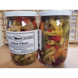 Annie's Kitchen 2 pints pickled PA Dutch style Chow chow;  crunchy, pickles made in PA