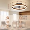 VOLISUN Low Profile Ceiling Fans with Lights and Remote, 19.7in
