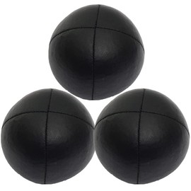 3 x Pro Cascade XL 180g Juggling Balls - Large Sized Quality Thud Juggling Balls & Bag - Set of 3 Juggling Balls (Black)