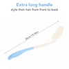 Long Comb Set with Soft Brush - Ergonomic Anti-slip Handle,