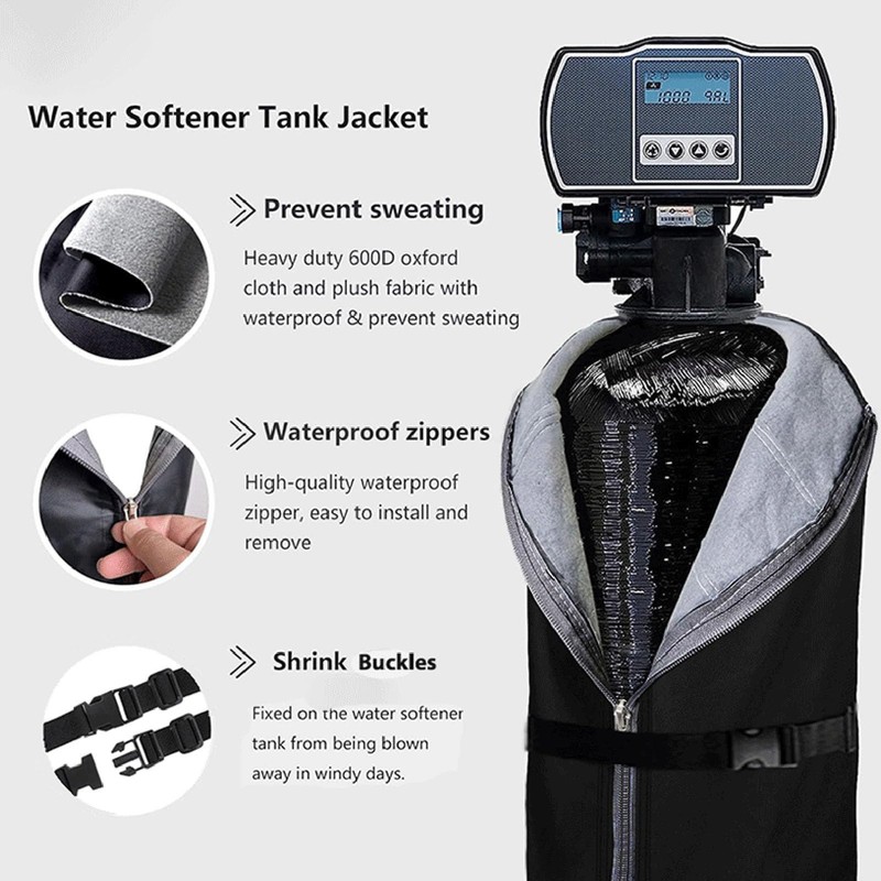 Oreilet Water Softener Cover, Black, 13 * 54in, Water, Oxford