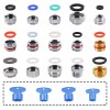 Hibbent 15pcs Faucet Adapter Kit,Brass Faucet Aerator Adapter Set Male