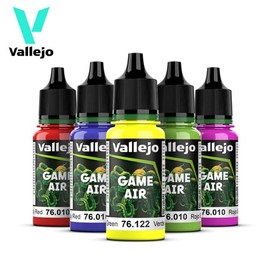 Vallejo New Game Air Series Acrylic Paints 17ml for Airbrush Nos. 31–58 Vallejo New Game Air Acrylic Paints / 바예호 아크릴 도료 뉴 게임에어 시리즈 17ml 에어브러쉬용 31~58번 바예호 아크릴 도료 뉴 게임에어