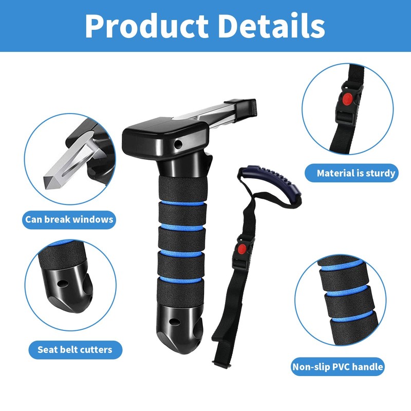 QINGYIWL Pack of 2 Car Entry Aid Car Door Handle