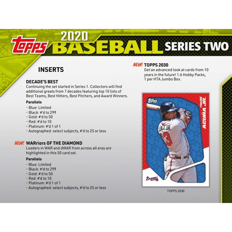 Topps 2020 Baseball Series 2 T/C Box