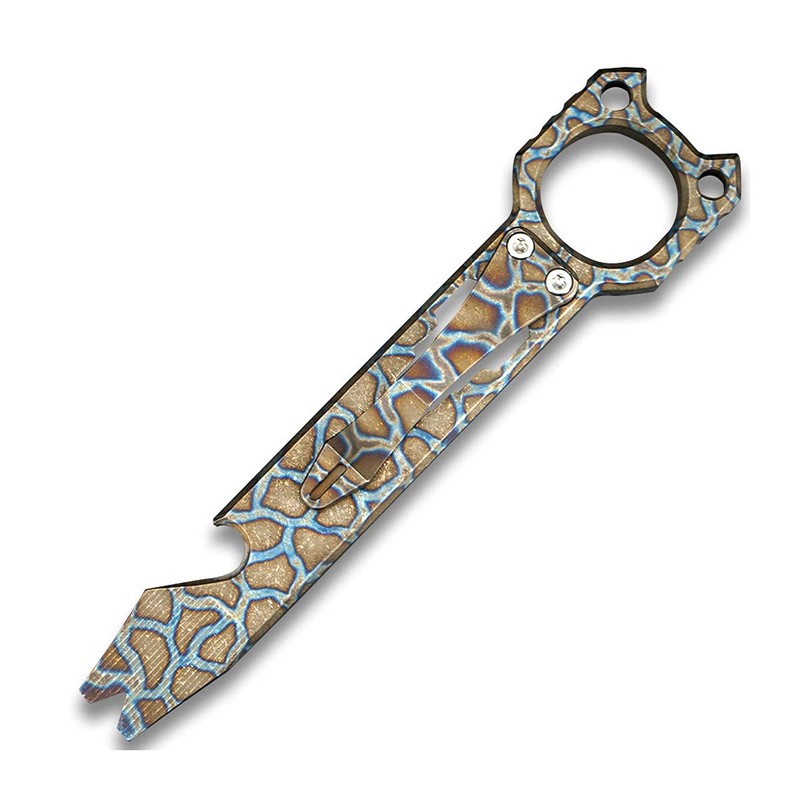 Twosun Titanium Pry Bar EDC Pry Tool Bottle Opener Outdoor