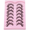 False Eyelashes Manga Anime Lashes Japanese Cosplay Spiky Lashes Mink