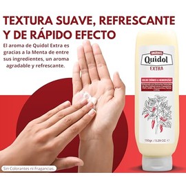 Sin Dolor Quidol Extra 150 gr - Ungento para Dolor Intenso Tipo Neuroptico y Articular - Con Extracto de Chile Capsaicna y Gaba - Ingredientes...     