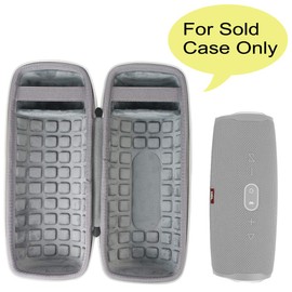 co2CREA Hard Travel Case for Replacement for JBL Charge 4 /Replacement for JBL Charge 5 Waterproof Bluetooth Speaker (Ouside Black and Inside Grey)