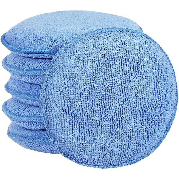 Microfiber Wax Applicator Pads, Car Wax Applicator, Buffing & Detail