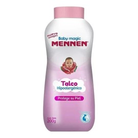 3 Pzas Talco Para Bebé Mennen Baby Magic Rosa Hipoalergénico