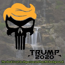 Zippy Stickers | Best Punisher Decal Ever - 2 Colors: Black & Golden Yellow - 3.6 Inches H, with Bonus 2020 Decal and Practice Decal