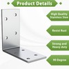 Heavy Duty L Brackets 12-ga,Angle Bracket 3"x3" Iron L Shape