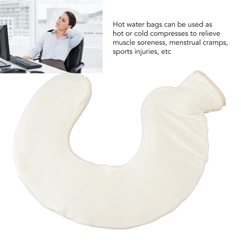 U Shaped Hot Water Bottle Warm Neck Soft Rubber Hot