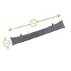 Nicola Spring Draught Excluder - 78.5cm - Grey - Pack