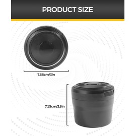 Flaconi Car ashtray, car ashtray with lid, car ashtray with lid and light, car ashtray, ashtray for car, suitable for cars, vans, outdoors, camping
