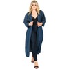 Standards & Practices Women's Plus Size Denim Bird Print Kimono