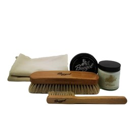Burgol Shoe Care Set Shoe Pomade and Shoe Wax Travel Set for On the Go, multi-coloured