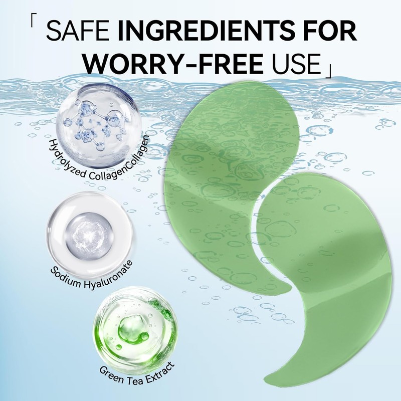 prowithlin Under Eye Mask - 60 Pcs Green Tea Collagen