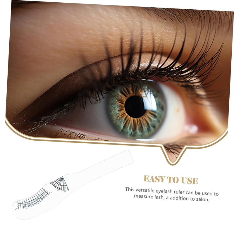 SAFIGLE 10Pcs Eyelash Ruler Durable Lash Measuring Tools for Accurate