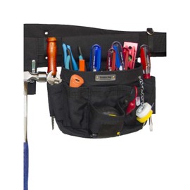 BOULDER Bag ULT 120 Ultimate Electrician Single Pouch. Black. Tool Belt Ready Durability Wide Mouth, Deep Pockets, Pro Box Design. Made in The USA.