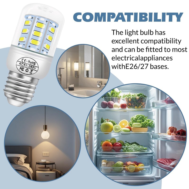 HPUY 5304511738 kei d34l Refrigerator LED Light Bulb Compatible for