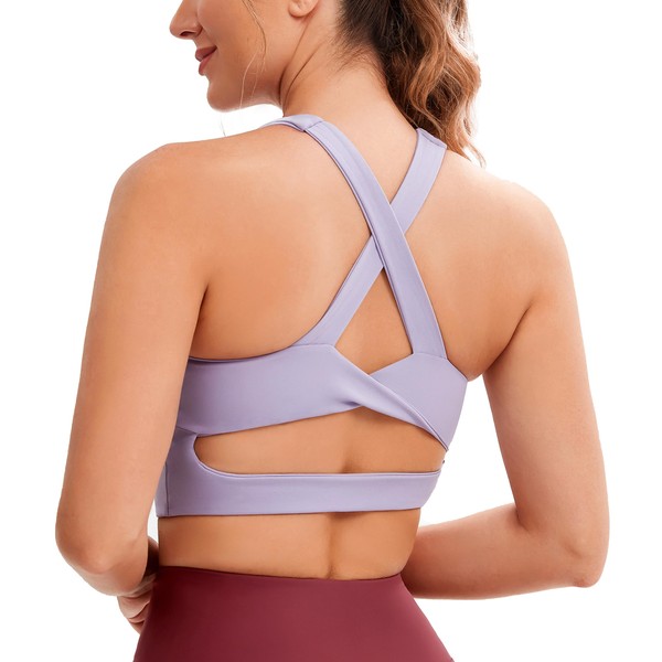 JOYSPELS Sports Bras for Women Extra Comfort Criss-Cross Back Padded