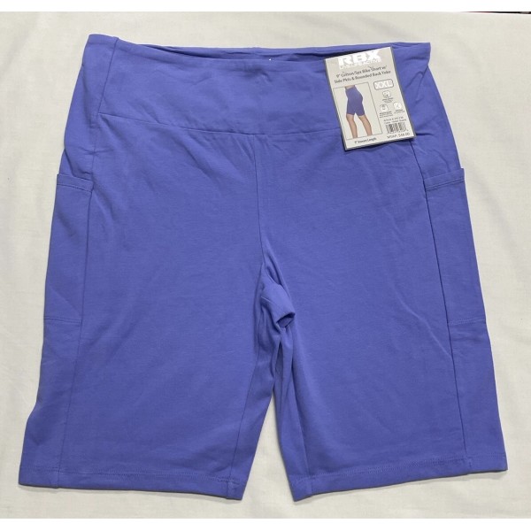 RBX 9” Cotton Spandex Bike Short W/ Side Pkts “Size
