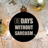 GRAPHICS & MORE Days Without Sarcasm Equals Zero Funny Wood