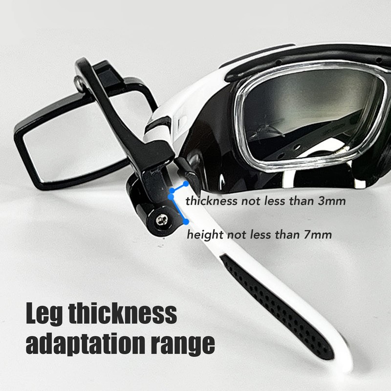 Espejo para Casco de Bicicleta, Espejo Retrovisor para Casco de