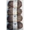 Lion Brand LOT of 4 FEELS LIKE ALPACA in TAUPE by LION BRAND 273yds 3.5oz AcrylicPolyNyl