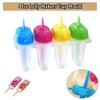 Ice Cream Popsicle Moulds, Reusable Plastic Ice Lolly Moulds with