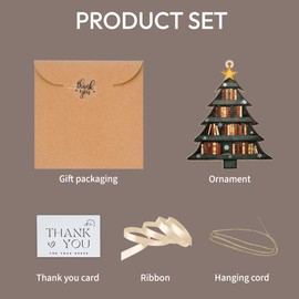 Book Christmas Ornament 2025, for Book Club Tree Decoration, Unique Bookish Gift for Women, Men, Wooden Present for Bookworm, Teacher, Reader, BookLovers, Nerd, Librarian