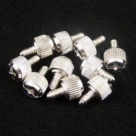 Chrome Computer Case Thumbscrews, 6-32 Thread (10-Pack)