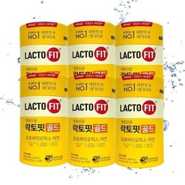 Chong Kun Dang Chong Kun Dang Lacto Fit Gold 50 sachets, 6 cans of lactobacillus, 300 sachets, 10 month supply / 종근당 종근당 락토핏 골드 50포 유산균 6통 300포 10개월분