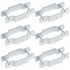 GBGS 6 Pcs Square Tube Fence Line Rail Bracket,2-1/2" x