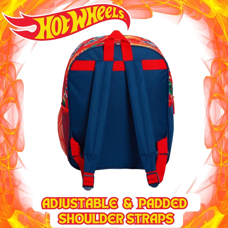 Hot Wheels Backpack For Kids Large Cars School Travel Sports