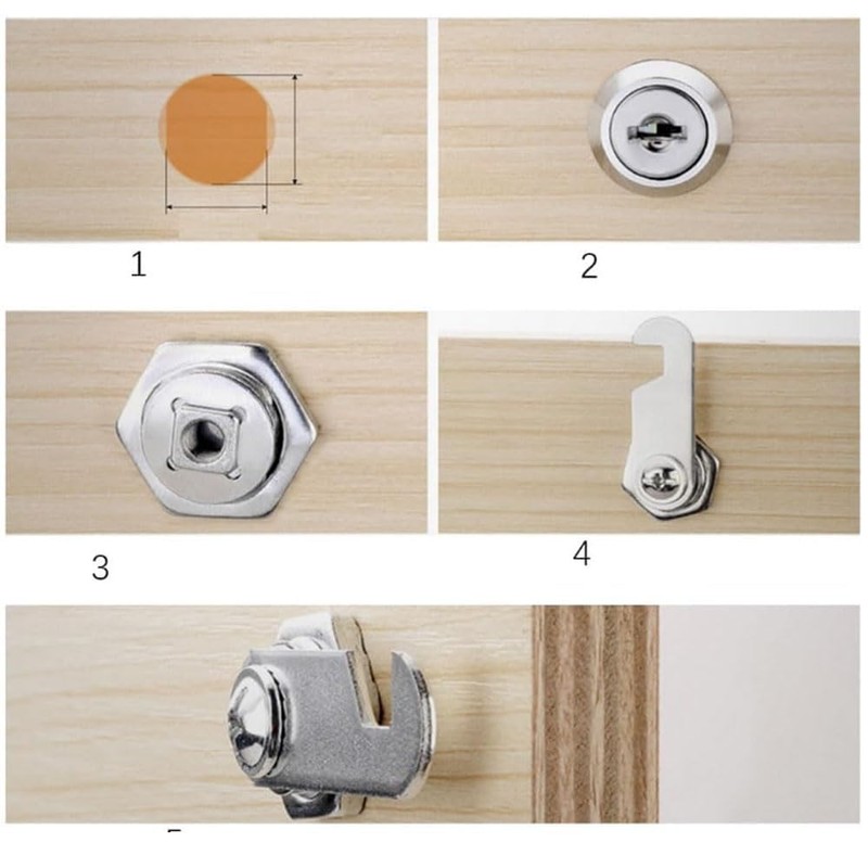 Cabinet Cam Locks Keyed Alike, 5/8 inch Toolbox Lock, Cabinet,
