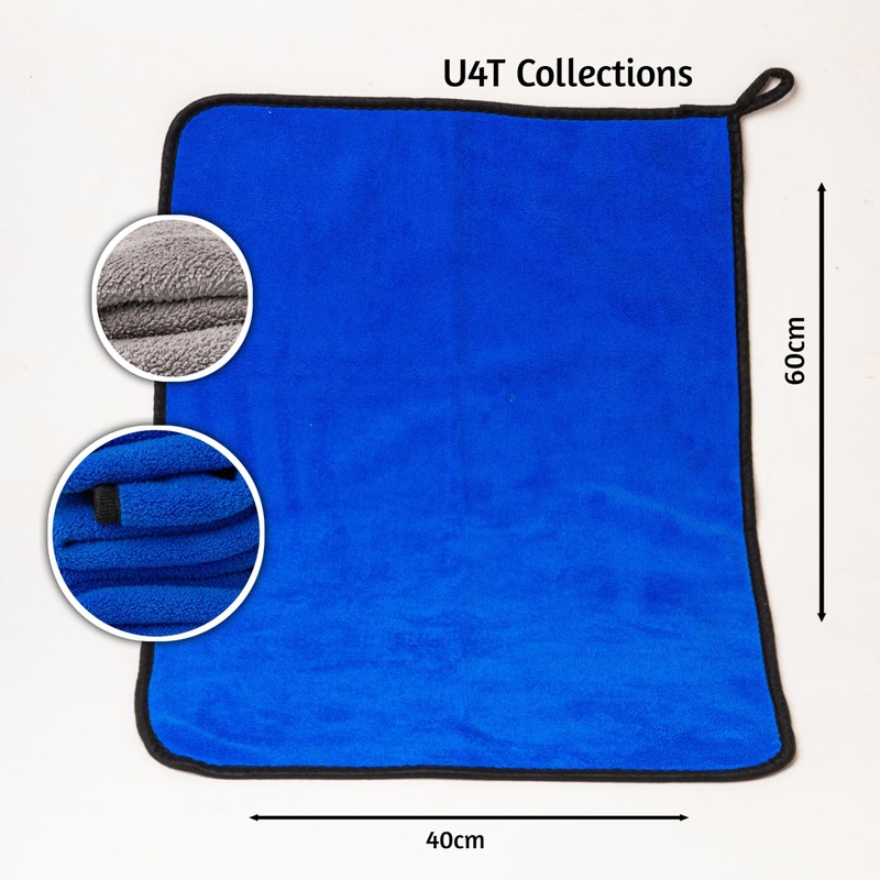 U4T Premium Car Cleaning Kit: Large Microfibre Cloth used as